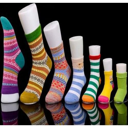 Wholesale 24*18cm Plastic child Feet 5-10year foot Leg Mannequin Excellent To Display Socks Best Value Salet,one piece,M00537C
