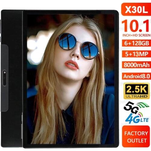2021 Newest X30L 10 inch Tablet PC MT6797 1920X1200 Deca Core 6GB RAM 128GB ROM 4G LTE 13.0/5.0MP Android 8.0 2.5K IPS Tablets