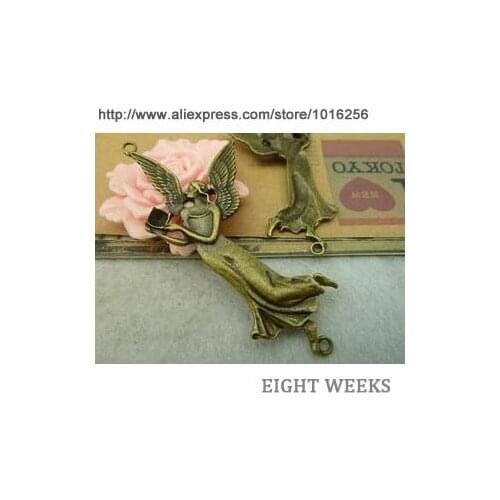 Zinc alloy pendant jewelry accessories diy handmade material charms Angel link