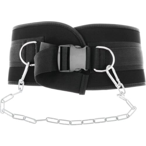 Dipping & Pull Up Weight Belt With Chain Gym Fitness Back Support