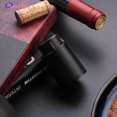 1Pcs Reusable Vacuum Sealed Wine Bottle Stopper ABS Fresh Wine Corks Red Wine Storage Bottle Kitchen Bar Accessories