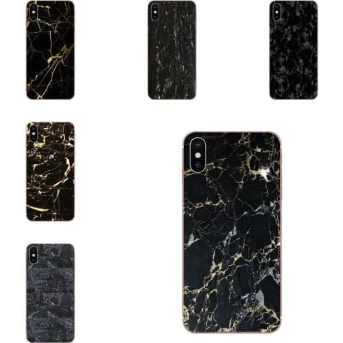 TPU Transparent Shell Cover For Xiaomi Mi note 9 10 mi10 mi9 mi8 pro lite SE Mi A1 A2 A3 CC9 CC9E 9T Marble Black