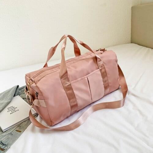 Shoes position dry and wet separation sports womens yoga gym bag large capacity travel bag sports training