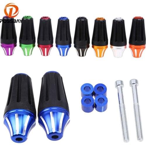 POSSBAY Universal Motorcycle Frame Slider Falling Crash Protector 8mm for Piaggio Ducati Aprilia Honda Yamaha Falling Protector