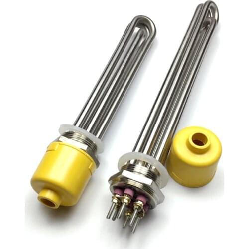 DN40(1-1/2") Water Heater All steel Heating Element, 220V/380V, 201 Stainless Steel Boiler Management Water Tank, 3/4.5/6/9/12KW