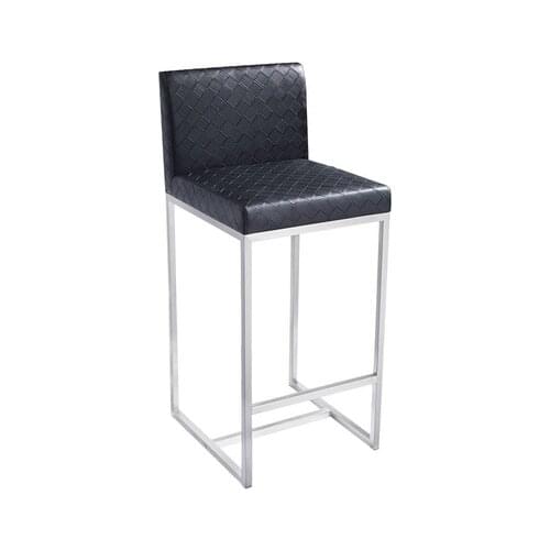 Chinafurniture modern fashion backrest brushed stainless steel bar chair/leisure chair/high chair/KTV lift bar chair