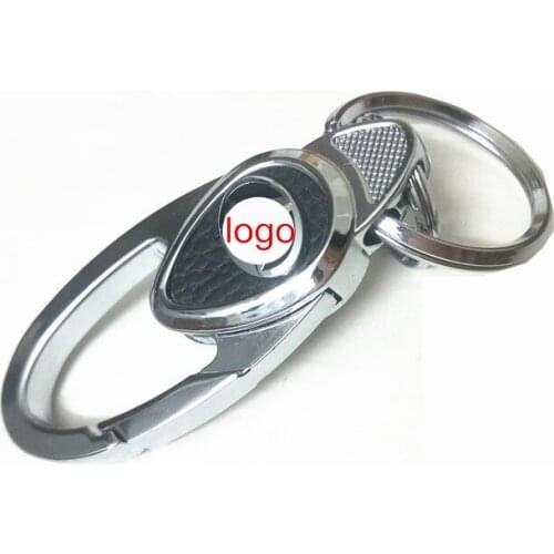 1x Car Key Ring Keychain Key Holder Logo 3D car keyring For KIA Audi Toyota Skoda Opel Ford Nissan VW Alfa Romeo Accessories