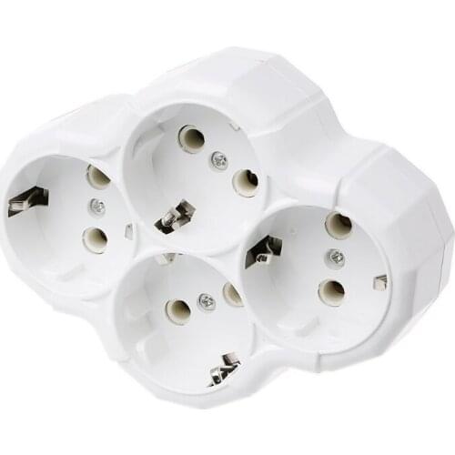 1pc 250V 16A European Standard Conversion Socket Romanian Spain France Conversion Adaptor Socket