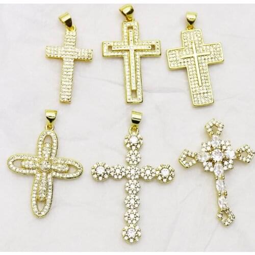 10Pcs Cross Mix style pendant Jewelry Pendant Charms Jewelry Accessories Jewelry pendant Gift Fashion jewelry Pendant 8367