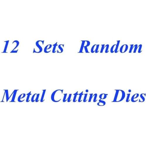 12 Sets Different Metal Cutting Dies Stencil Template for Embossing DIY Scrapbooking Paper Album Gift Cards Making Metal Cut Die