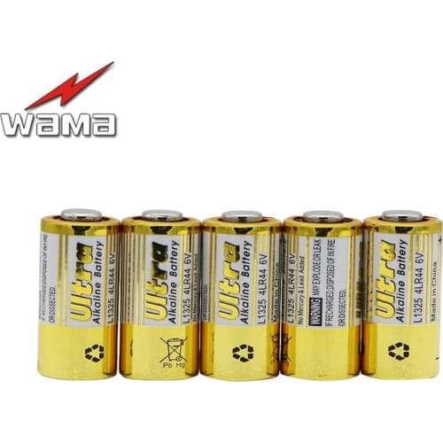 5pcs/lot Wama 4LR44 Primary Dry Batteries 6V Alkaline Battery 476A L1325 Cells Car Remote Watch Calculator Drop Ship