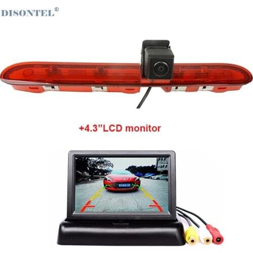 HD Car Brake Light Rear View Camera for Peugeot Expert/Citroen Spacetourer/Toyota proace 2016 DC 12V With 4.3" LCD Monitor