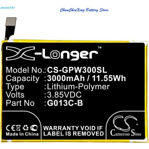 Cameron Sino 3000mAh Battery G013C-B for Google G013C,Pixel 3 XL,Pixel XL 3
