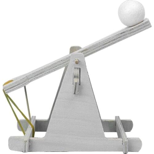 Children Crafts DIY Toy Scientific Experiment DIY Trebuchet Toy Model Wooden Catapults Kits kids Assembling toys