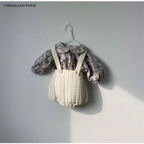 Baby Overalls Spring 2021 Baby Girls Boys Clothes Thick Cotton Infant Baby Romper Jumpsuit Playsuit Girl Boy Romper Onesie