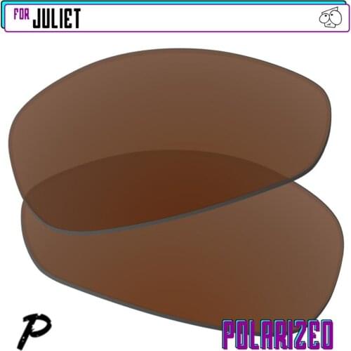 EZReplace Polarized Replacement Lenses for - Oakley Juliet Sunglasses - Brown P