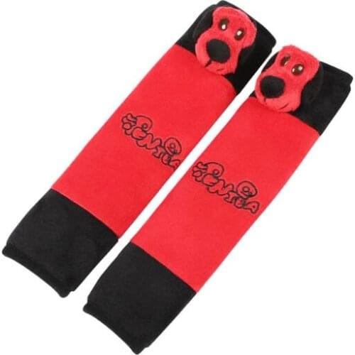 Cute Cartoon Soft Car Seat Belt Pads Car Seat Shoulder Strap Pads Cushion Cover Universal Safety Belt Covers Auto Accessoies