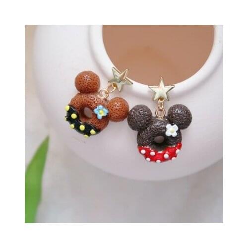 Disney Mickey Toy Story 84551 Fashion Anime Action Figures Cartoon Products Accessories Stud Earrings Unisex Birthday Gifts