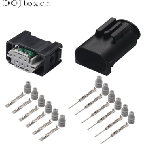 1 Set 6 Pin Accelerator Pedal Connector Male Female Plug For BENZ, BMW Connector And Terminals 1-967616-1 /1-967587-3