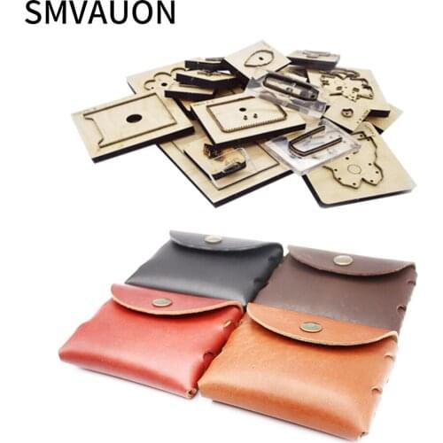 SMVAUON Irregular Wallet Card Case Coin Purse Die Cutting Knife Mould Dies Die Cutter For Leather Suitable For Big Shot Machines
