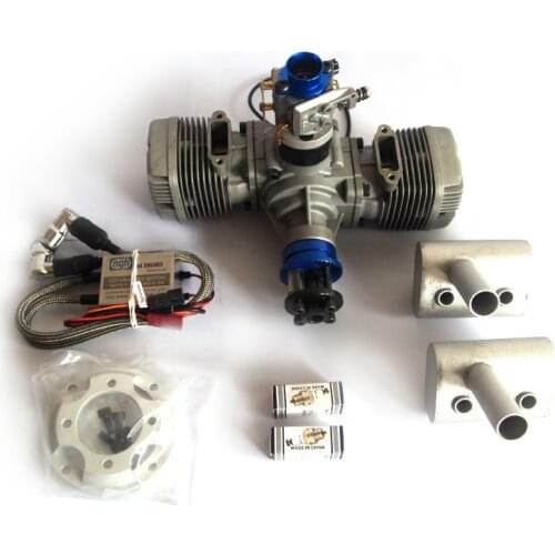 NGH 70CC 2 Stroke 2 Cylinder Gasoline / Petrol Engine GTT70 for RC Airplane