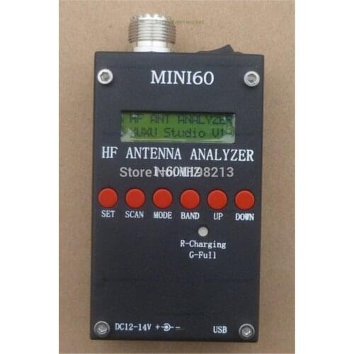 New Mini HF ANT SWR Antenna Analyzer Tester Detector SARK100 For HAM Radio Hobbists 1-60Mhz