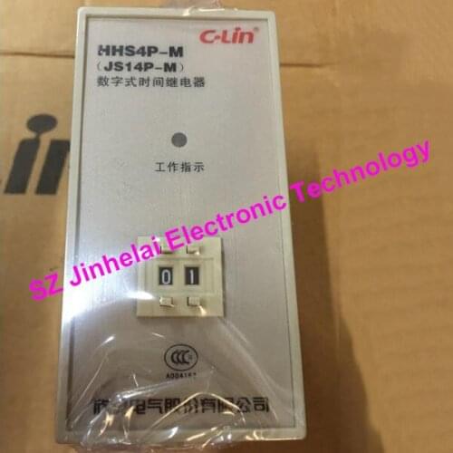 New and original C-Lin Two digital time relay HHS4P-M (JS14P-M) AC220V 1S-99S