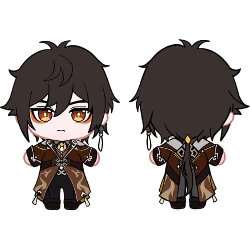 New Limit Genshin Impact Zhong Li 20cm Plush Doll With Clothes Toy Body Soft Cosplay Birthday Gifts Genshin Impact ZhongLi suits