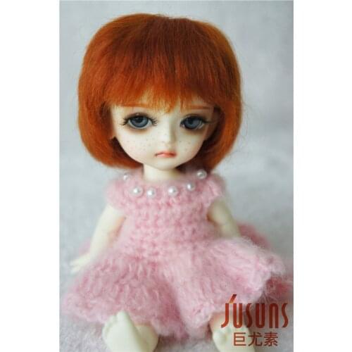 JD071 1/8 1/6 BJD Doll Wigs Mohair Wig 5-6inch 6-7inch Boy Short Cut Wig For Fashion Doll Tiny Doll Accessories