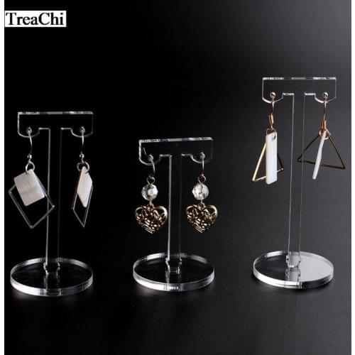 3pcs/set Earrings Display Shelf Stand Holder Jewelry Organizer T Pattern Stud Earrings Holder Display Stand Jewelry Rack