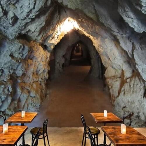 Custom Mural Wallpaper 3D Stereo Original Cave Tunnel Stone Wall Photo Wall Papers Living Room Restaurant Creative Backdrop Wall