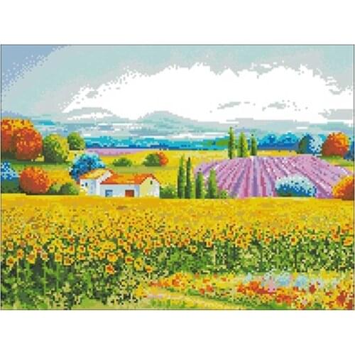 Happy love patterns counted 11CT 14CT 18CT Cross Stitch Set DIY Cross-stitch Kits Embroidery Needlework Home Decor