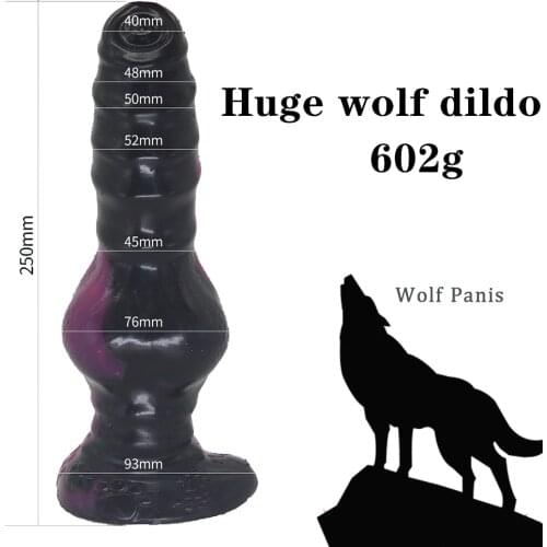 Sex Toys Wolf Penis Long Wolf Dildo Simulation Dildos Anal Plug Female Male Butt Plug Animal Dick Woman Masturbate Erotic Shop