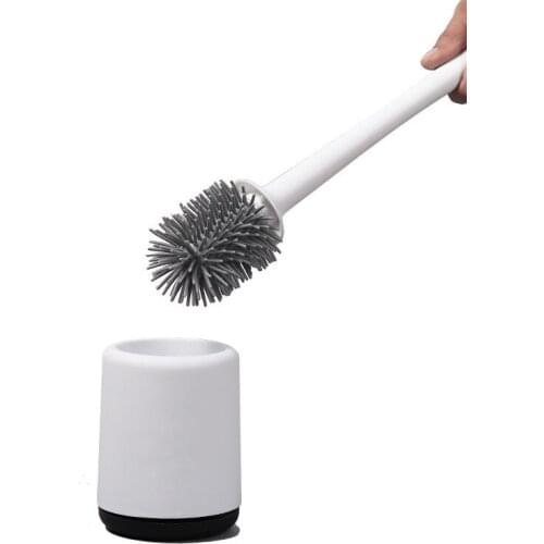 Long Handle Soft Hair Hanging Wall Type Household Toilet Cleaning Set Toilet Brush Simple No Dead Corner Toilet Brush