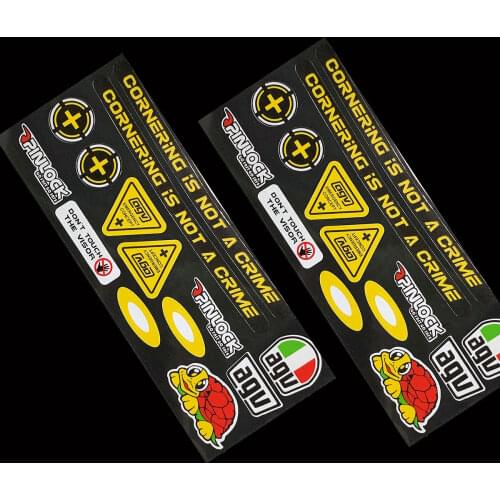 Reflective Helmet Visor Motorcycle Stickers For Suzuki Kawasaki Honda CBR YAMAHA Vespa