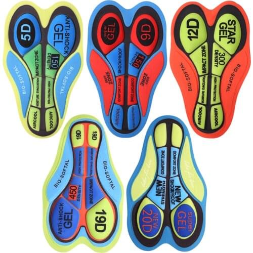 Outdoor 3D MTB Silicone Cycling Shorts Cushion Shockproof Bike Riding Base Pads cycling equipment Bicycle sponge silicone cushio