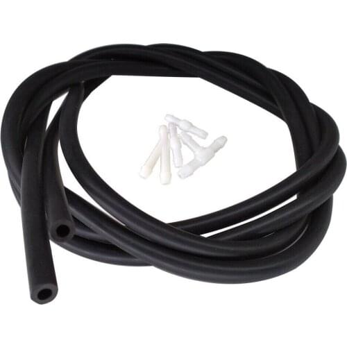 2m Universal Windshield Washer Nozzle Hose Tube Pipe Front Window Headlight Pump Car Parts With Connector T Y Straight