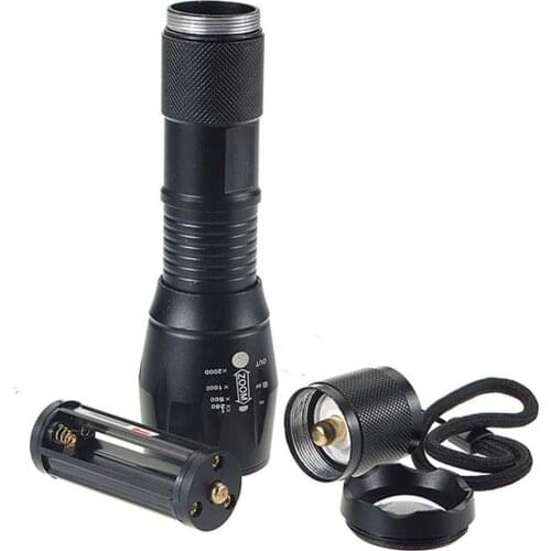 Waterproof Portable XML T6 LED 3 Modes Camping Lantern Zoomable Flashlight Torch Lamp Focus Light 5000 Lumens