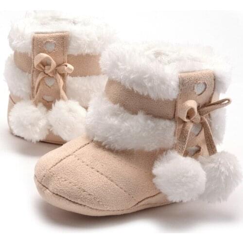 Winter Anti Slip Snow Boots Girls Soft Plush Booties Infant Shoes Warm Cute Snow Baby Girl Boots Winter shoes