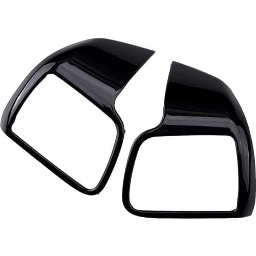 1Pair ABS Black Steering Wheel Frame Trim Fit For Toyota Highlander Kluger 2014 2015 2016 2017 2018 2019