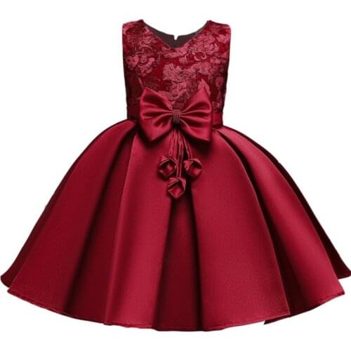 2020 Flower Girls Dress Kids Dresses For Girls Elegant Party Princess Dress Wedding Gown Christmas Children Clothing 3 8 10 Year