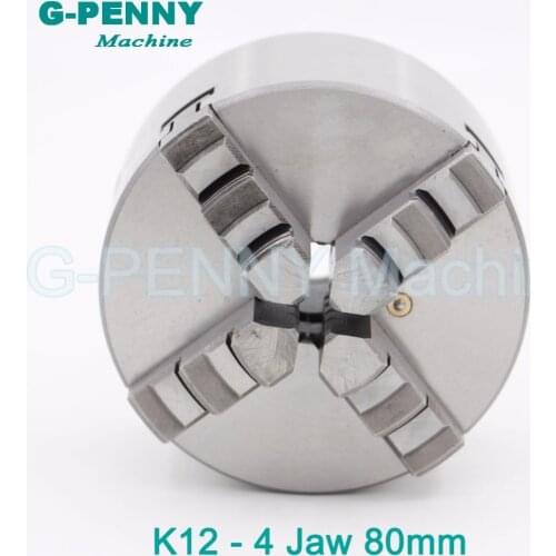 CNC 4th axis / A axis 80mm 4 jaw Chuck self-centering manual chuck four jaw for CNC Engraving Milling machine CNC Lathe Machine