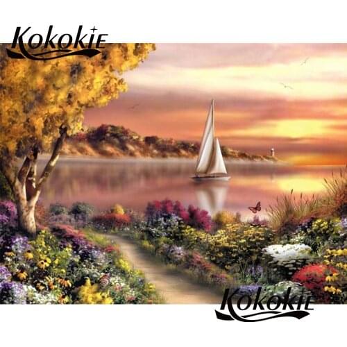 5d diamond Mosaic landscape diamond painting full drill square diamond embroidery full square full round diamond art decoration