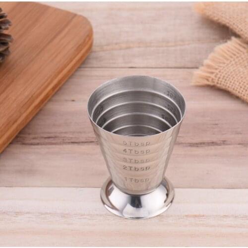 75ml Professional Stainless Steel Wine Measuring Cups Bar Cocktail Shaker Measuring Tools Metal Kitchen Gadget Dropshipping