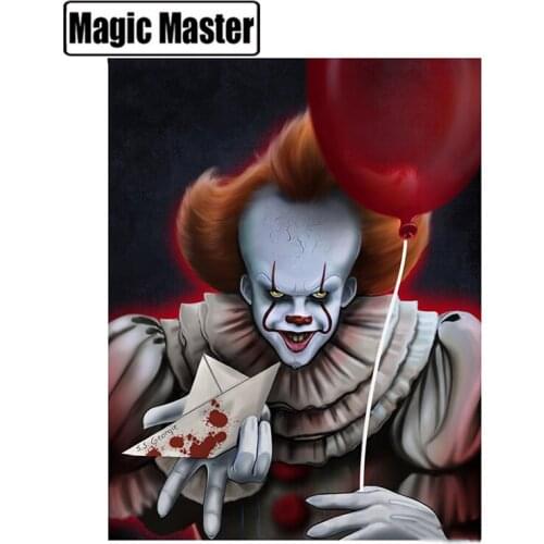 Full Square/Round Drill 5D DIY Diamond Painting "horror IT clown"3D Embroidery Mosaic Cross Stitch Rhinestone home decoration