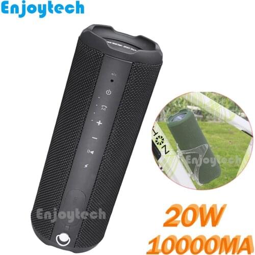 New 10000mAH 20W Cycling Wireless Bluetooth Speaker For Bike Waterproof Portable Subwoofer MP3 Player for IPhone Xiaomi Phones