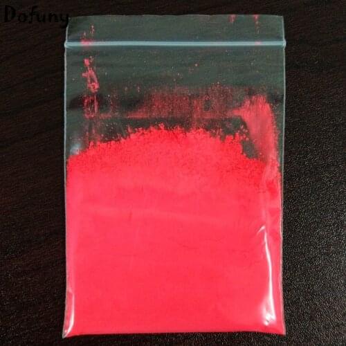 Shiny under UV lights)10gr Red Color Fluorescent Powder phosphor Pigment for Paint, Neon powder Nail Art Polish