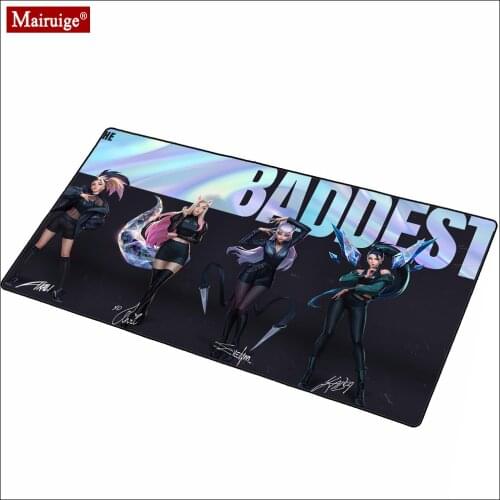 League of Legends Gamer Anime Girl Large Mousepad XXL Gming Mouse Pad 900x400mm Big Persona Role Playing Keyboard Pad Mouse Mat