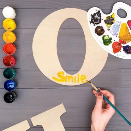 30cm Wooden Letters Alphabet Wood Color DIY Word Letter Art Crafts Name Design Party Wedding Home Decor Wall Art Handicrafts