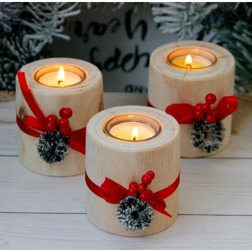 Wooden Candelabra Column Candlestick Design Round Table Desk Decoration Plant Pot Party Wedding Home Decoration